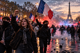 fransa gençler sokakta fransa protesto